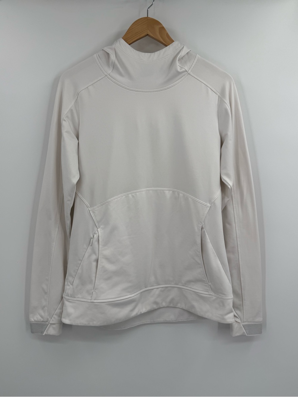 Athleta Stowe Pullover Long Sleeve Hoodie | Bright White | Medium